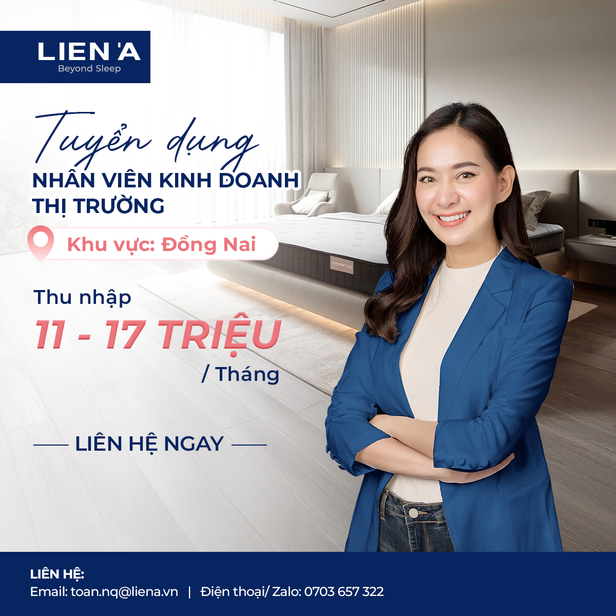 TUYỂN DỤNG NHÂN VIÊN KINH DOANH THỊ TRƯỜNG (KÊNH ĐẠI LÝ) - ĐỒNG NAI